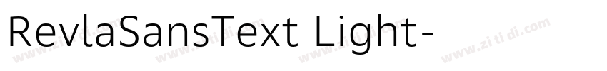RevlaSansText Light字体转换 RevlaSansText Light字体转换